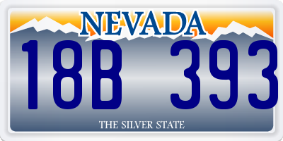 NV license plate 18B393