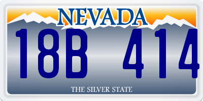 NV license plate 18B414