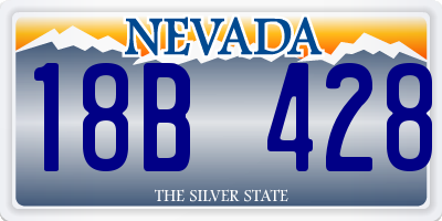 NV license plate 18B428