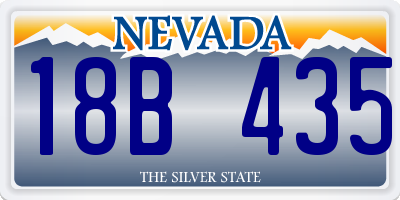 NV license plate 18B435
