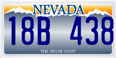 NV license plate 18B438