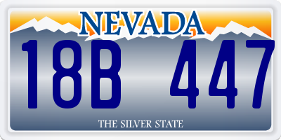 NV license plate 18B447