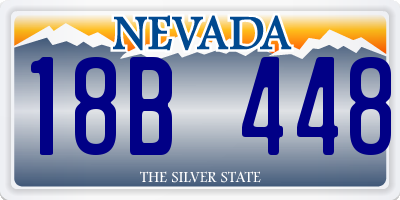 NV license plate 18B448