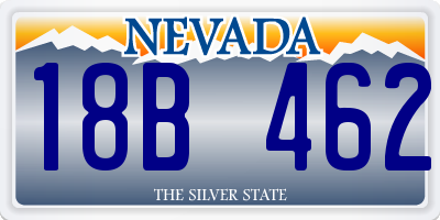 NV license plate 18B462