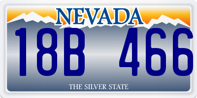 NV license plate 18B466