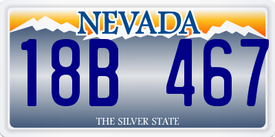 NV license plate 18B467