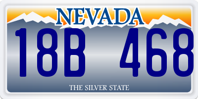 NV license plate 18B468