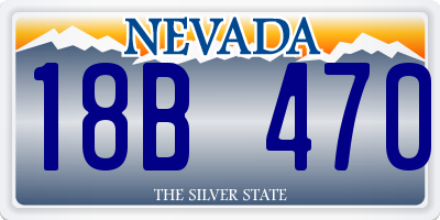 NV license plate 18B470