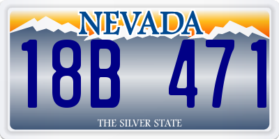 NV license plate 18B471