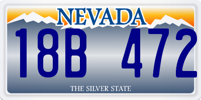 NV license plate 18B472