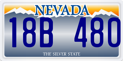 NV license plate 18B480