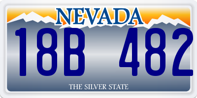 NV license plate 18B482