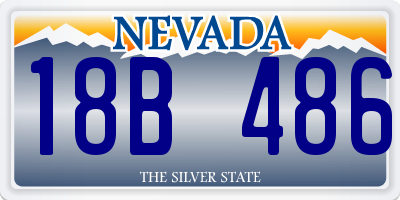 NV license plate 18B486
