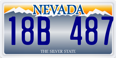 NV license plate 18B487