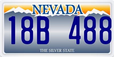 NV license plate 18B488