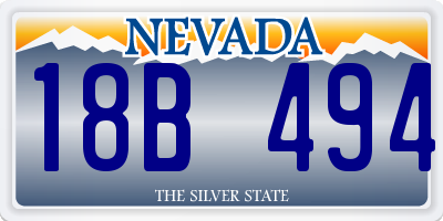 NV license plate 18B494