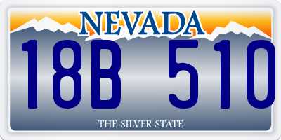 NV license plate 18B510