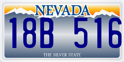 NV license plate 18B516
