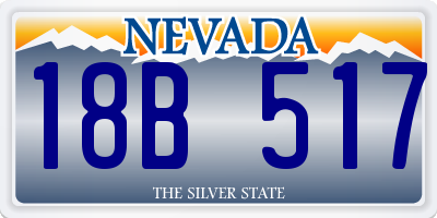 NV license plate 18B517