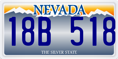 NV license plate 18B518