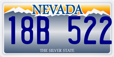 NV license plate 18B522