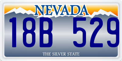 NV license plate 18B529