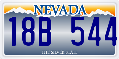 NV license plate 18B544