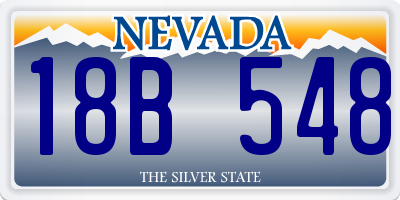 NV license plate 18B548