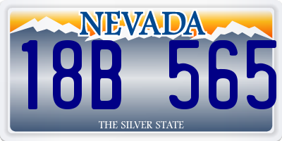 NV license plate 18B565