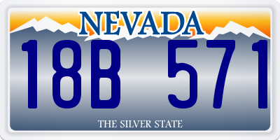 NV license plate 18B571