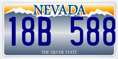 NV license plate 18B588