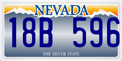 NV license plate 18B596