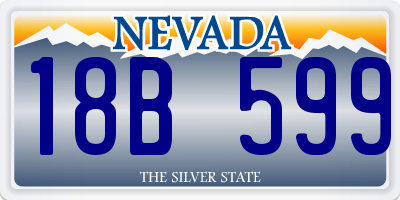 NV license plate 18B599