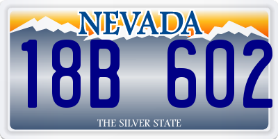 NV license plate 18B602