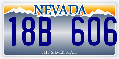 NV license plate 18B606