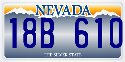 NV license plate 18B610