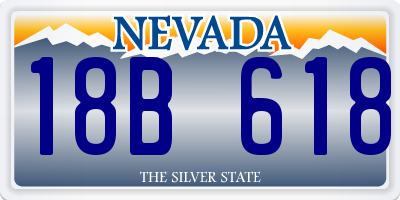 NV license plate 18B618