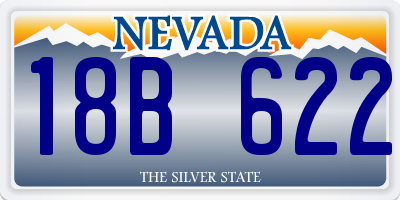 NV license plate 18B622