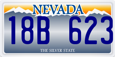 NV license plate 18B623