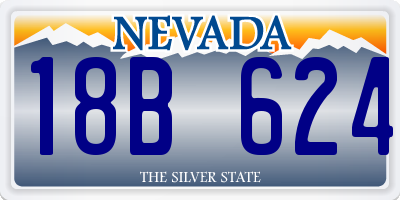 NV license plate 18B624