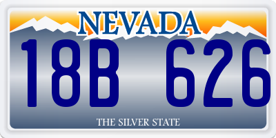 NV license plate 18B626