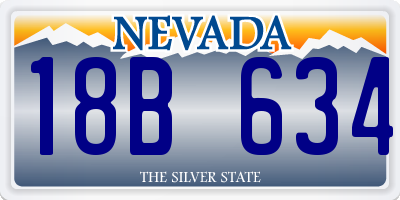 NV license plate 18B634