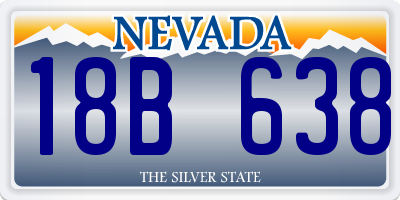 NV license plate 18B638