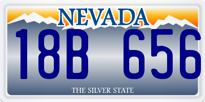 NV license plate 18B656