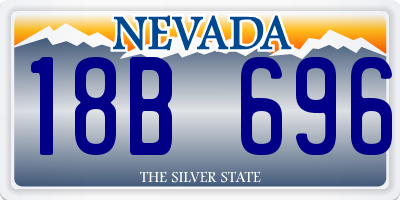 NV license plate 18B696