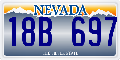 NV license plate 18B697