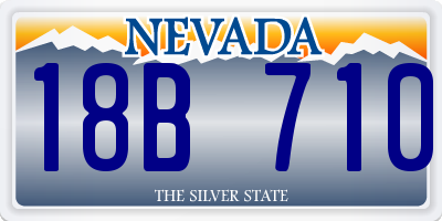NV license plate 18B710