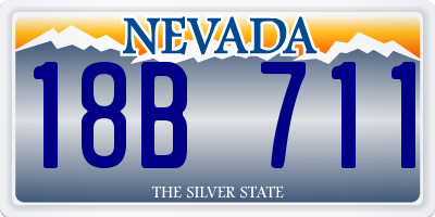 NV license plate 18B711