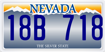 NV license plate 18B718