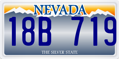 NV license plate 18B719